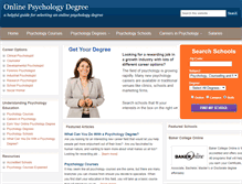 Tablet Screenshot of onlinepsychologydegree.org