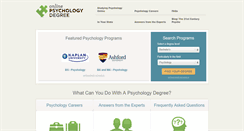 Desktop Screenshot of onlinepsychologydegree.net